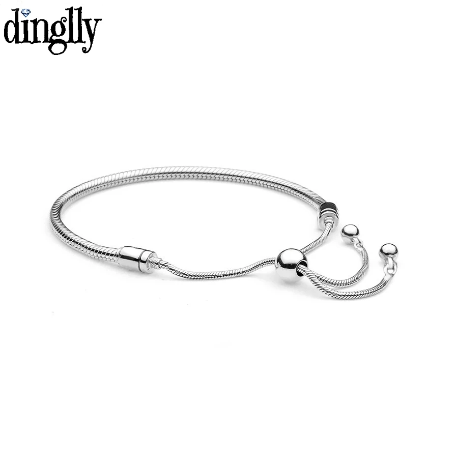 

Регулируемый браслет DINGLLY, 3 мм зимеевые кости, цепочка, браслет для женщин и девушек