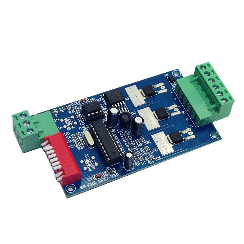 Оптовая продажа 3CH Easy dmx512 контроллер декодер 1 группа 2key 1A каждый CH max 15A для