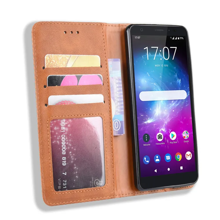 Для zte Blade A5() Чехол кошелек Флип Стиль Винтаж PU кожа магнит задняя крышка телефона для zte Blade A5 с фоторамкой