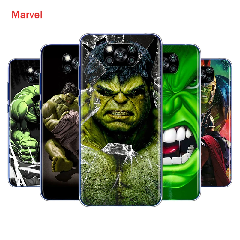 

Marvel Hulk Avengers For Xiaomi Poco X3 NFC M2 X2 F2 F3 C3 M3 F1 Pro Mi Play Mix 3 A3 A2 A1 6 5 Lite Soft Phone Case