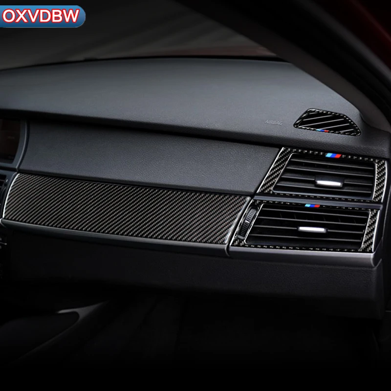 Стайлинг салона автомобиля для bmw e70 e71 углеродное волокно AC рамка выхода воздуха