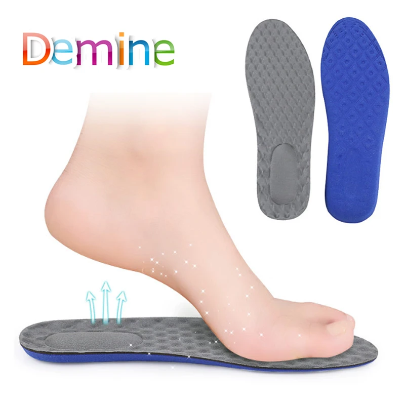 

1 Pair Of Breathable Deodorant Insoles Sports Pure Cotton Orthopedic Arch Support Insoles Massage Insoles Unisex