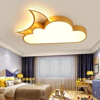 led ceiling lamp modern dimmable light cloud shape design with remote control wall living room office acrylic chandelier indoor