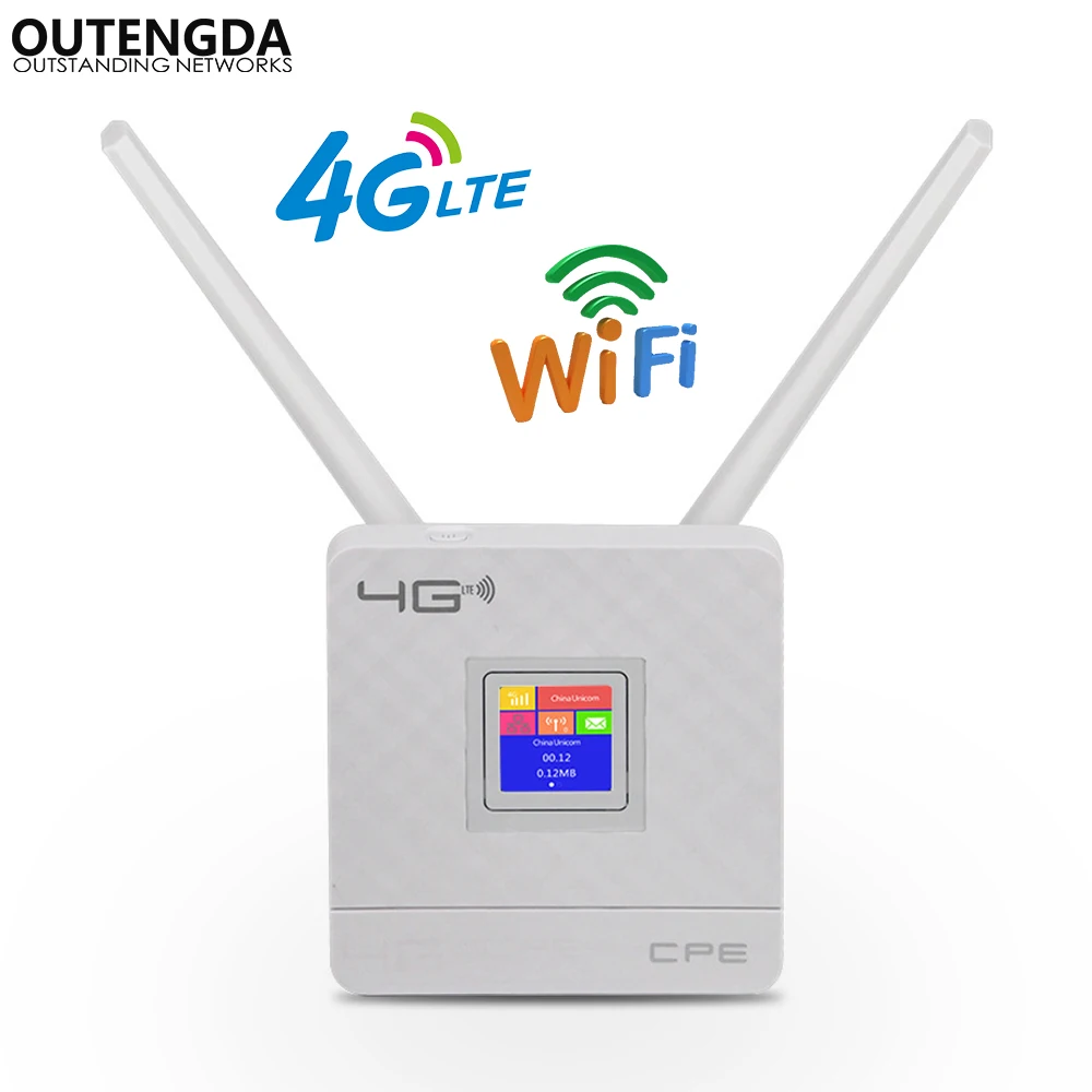 4G WiFi роутер 300 Мбит/с беспроводной Wi-Fi Мобильный CAT4 LTE/3g/4G разблокированный CPE роутер с sim-слотом WAN/LAN порт Поддержка нескольких диапазонов