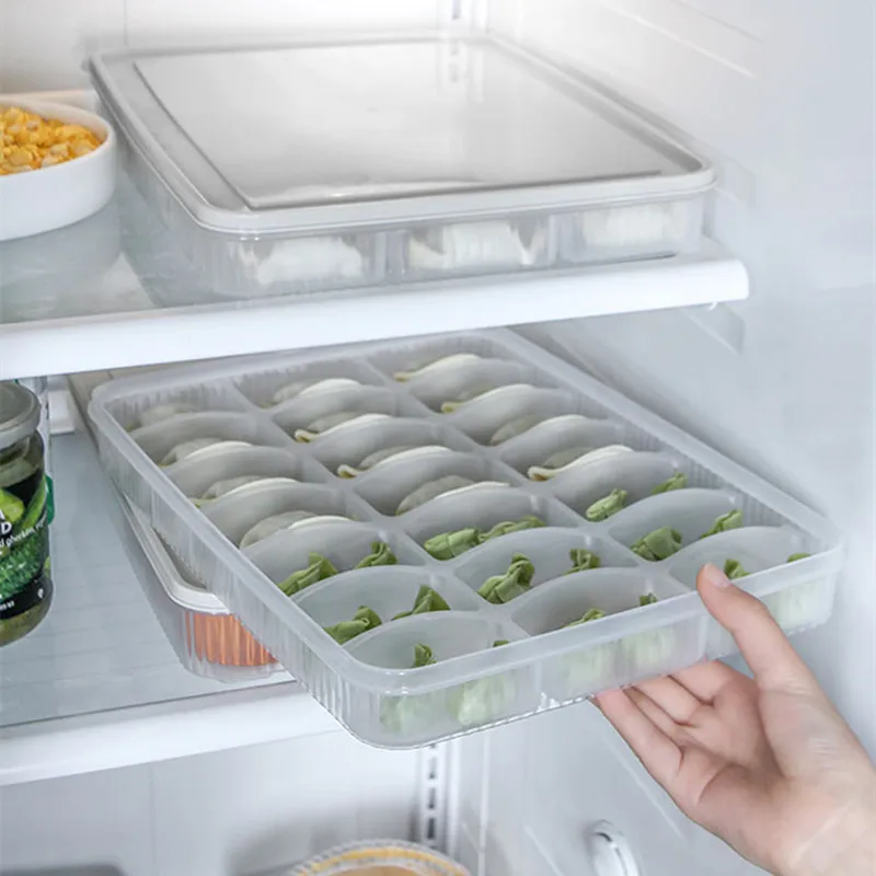 Портативный Одноместный многослойный для холодильника пельменей коробка