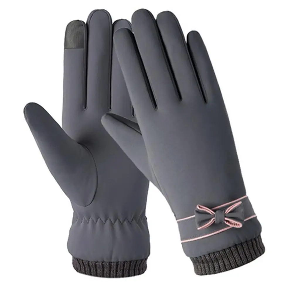

Practical Touch Screen 3 Color Motorcycle Winter Fleece Gloves Girls Gloves Bicycle Mobile Phone Skiing Gloves Waterproof