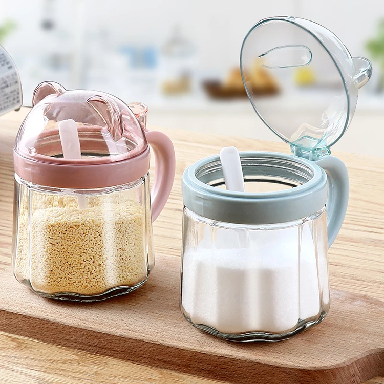 

Glass Seasoning Spice Jars Storage Box Kitchen Tools Spice Salt Pepper Spice Jars Set Glass Especieros Kitchen Storage DI50TWG