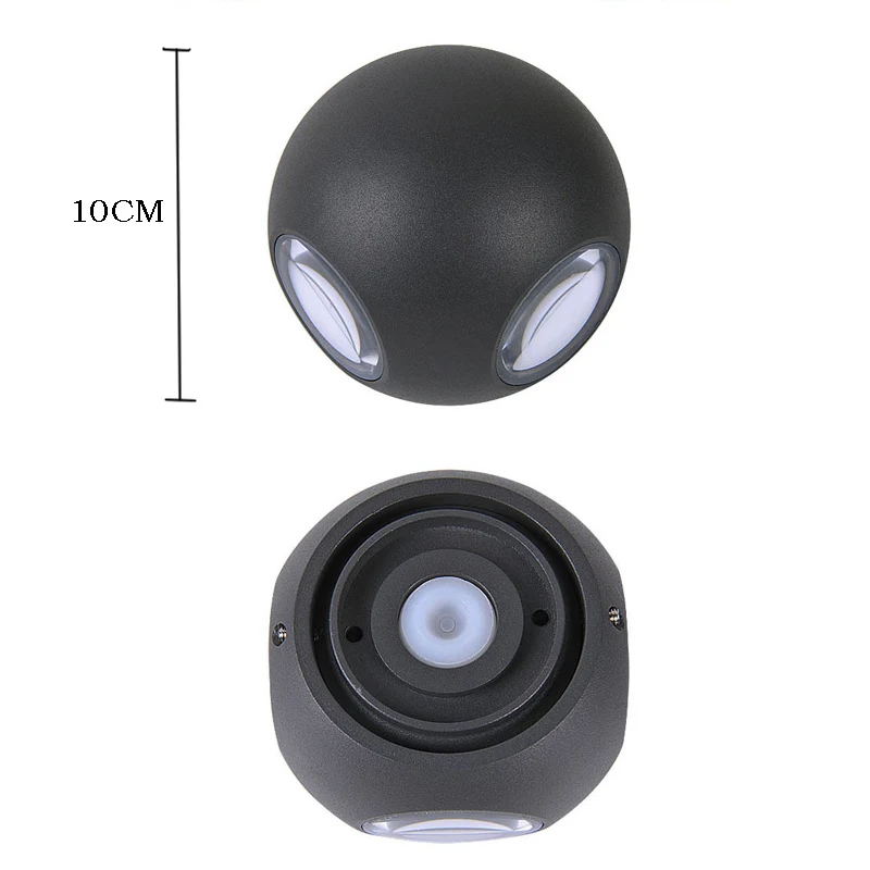 Четырехстороннее освещение открытый настенный светильник IP54 Водонепроницаемый