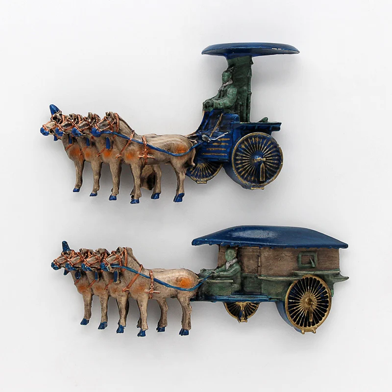 Терракотовые воины династии Цинь древний Китай сувениры 3d магнит на холодильник