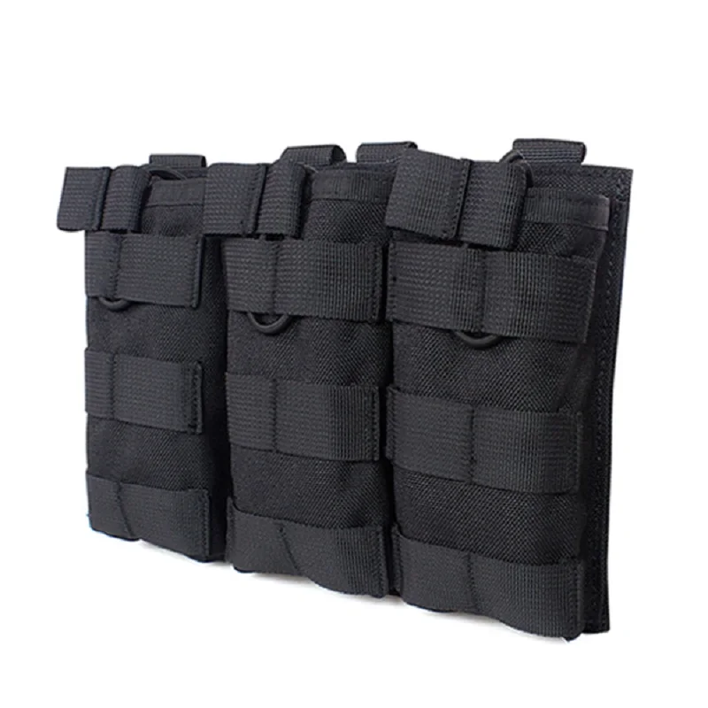 

Triple Tactical Molle Magazine Pouch Military Vest Hanging Bags Army Airsoft Rifle Hunting Accessories Storage Bag Molle Clip