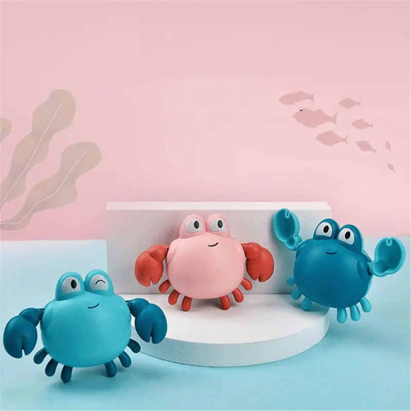 

Заводная игрушка-краб для ванны, плавательная игрушка-краб для детей, малышей, время ванны, душ для мальчиков и девочек T8ND