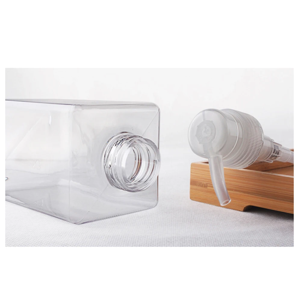 10 шт. лосьон шампунь дозатор для бутылки квадрат 650ml Пустые Пластик PETG квадратные