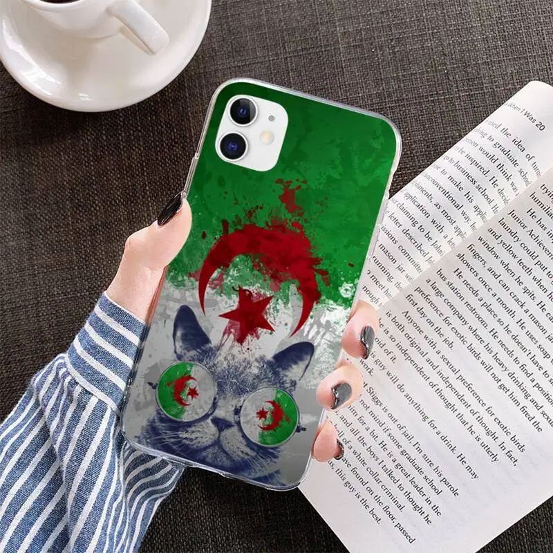 Чехол для телефона с флагом Алжира iphone 12 pro max 11 XS MAX 8 7 6 6S Plus X 5S SE 2020 XR | Мобильные