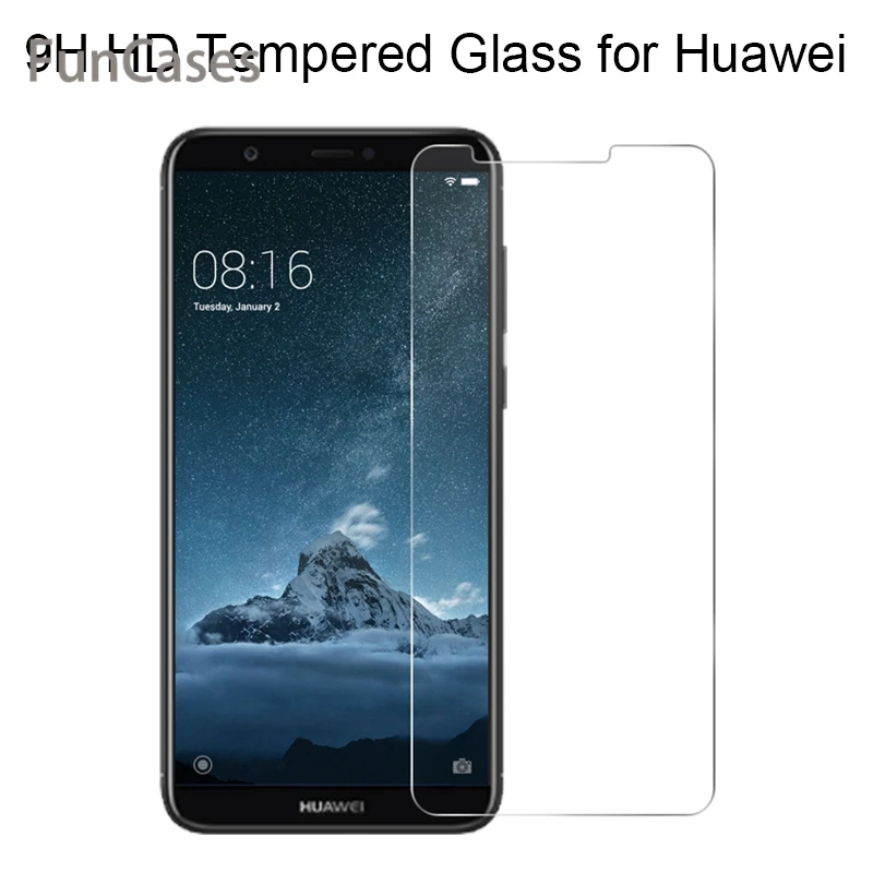 Половинное покрытие из закаленного стекла для huawei Y9 2019 Y7 Prime 2018 Защитное стекло Y6