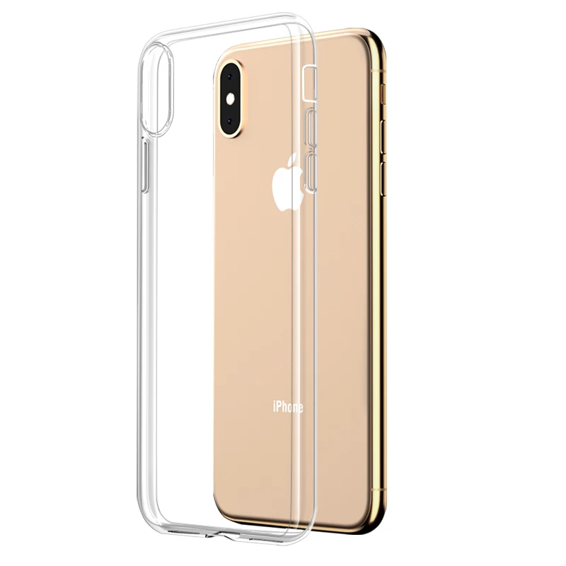 Ультратонкий прозрачный силиконовый чехол для iPhone 11 Pro Max X XS MAX XR 5S 6s 5 6 7 8 Plus мягкий
