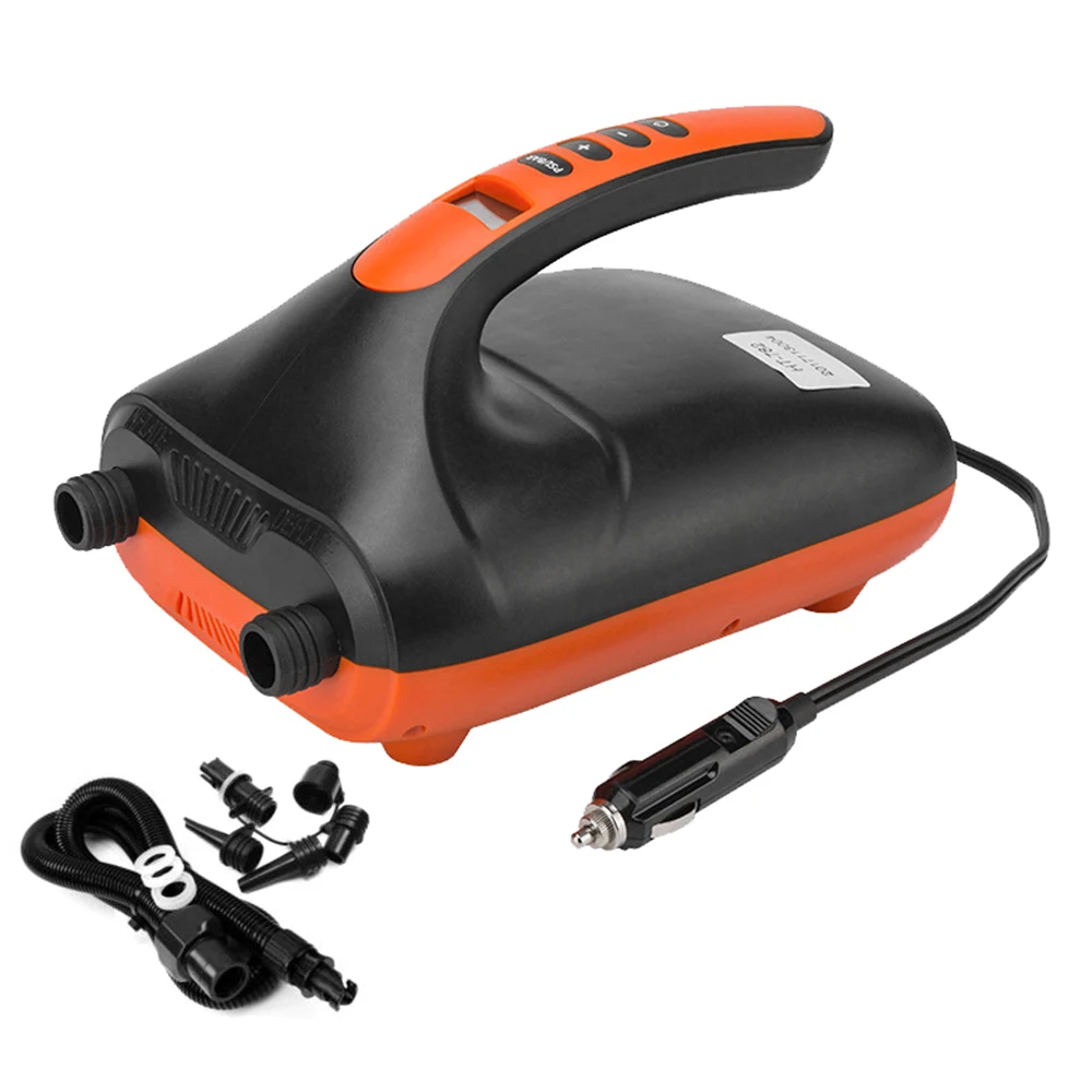 

20PSI Double Stage Portable Air Pump with 6PCS Nozzles Inflatable Pump Fully Support Inflation and Deflation