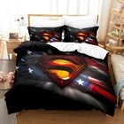 Комплект постельного белья с флагом США, для односпальной и двуспальной кровати, большого размера, в европейском и американском стиле, в развивающемся стиле, детская, спальная, комплект с чехлом