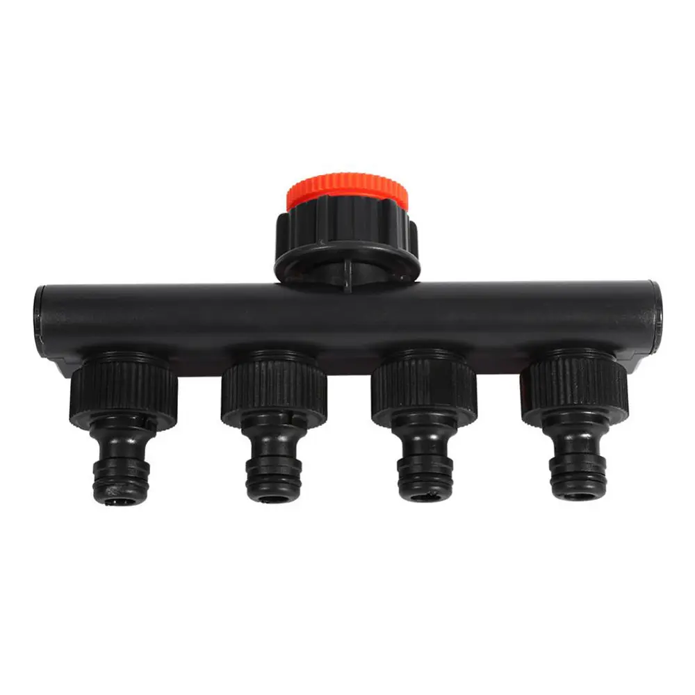 

4-way Tap Hose Splitter Garden Hoses Pipes Plastic Drip Irrigation Watering Tap Connectors Pipe Connector Watering Equipments