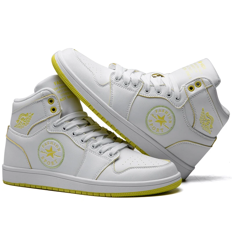 Новинка Модные женские кроссовки унисекс цвет желтый зеленый оранжевый белый