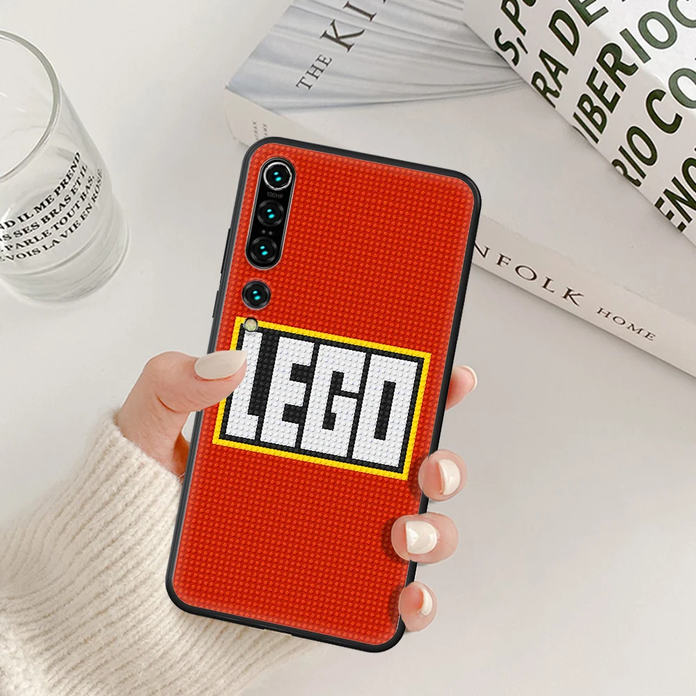 

DIY legos Block Toy Phone Case For Xiaomi Mi Note 10 A3 9 MAX 3 A2 8 9 Lite Pro Ultra black Funda Trend Cover Soft Coque Tpu