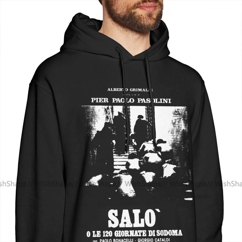 1975 худи Salo, худи большого размера, черный пуловер с капюшоном, свободные хлопковые длинные осенние мужские популярные толстовки