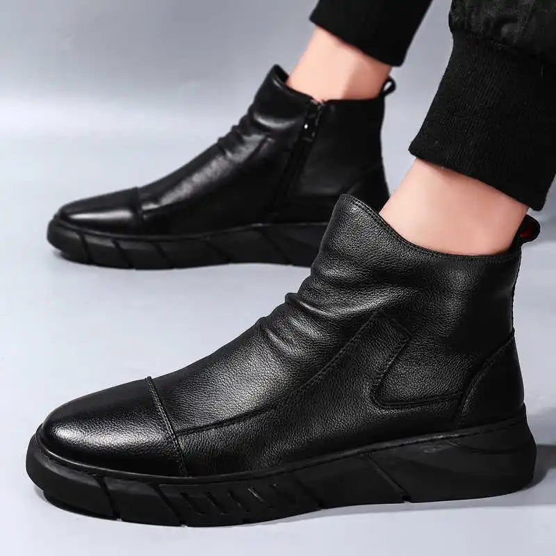 Dream Footwear Industry The Explosion Cotton-padded Shoes High Help Martin |