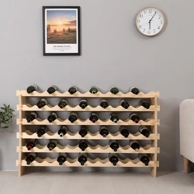 

Wooden Wine Racks Bottle Cabinet Stand Holders Wood Shelf Organizer Storage for Retro Display Cabinet Storage Holders HWC