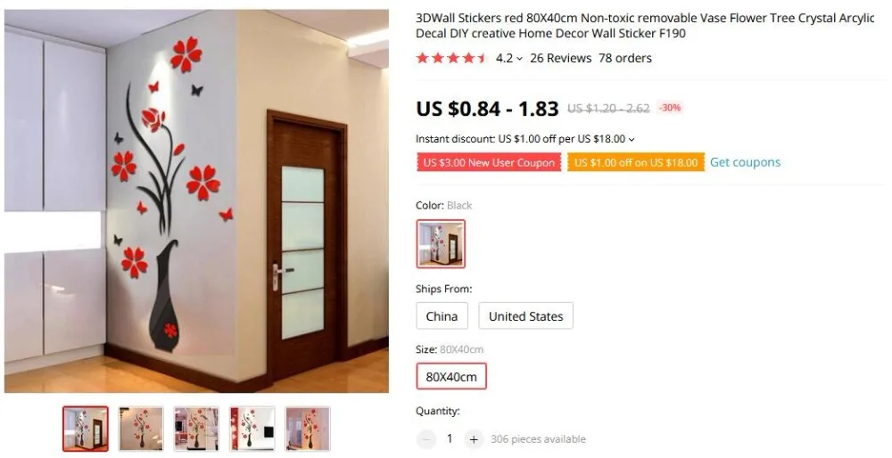 3D настенные наклейки, акриловый в форме цветка, настенные наклейки 100X30 см, модные креативные diy наклейки на диван, настенные наклейки, s украшения