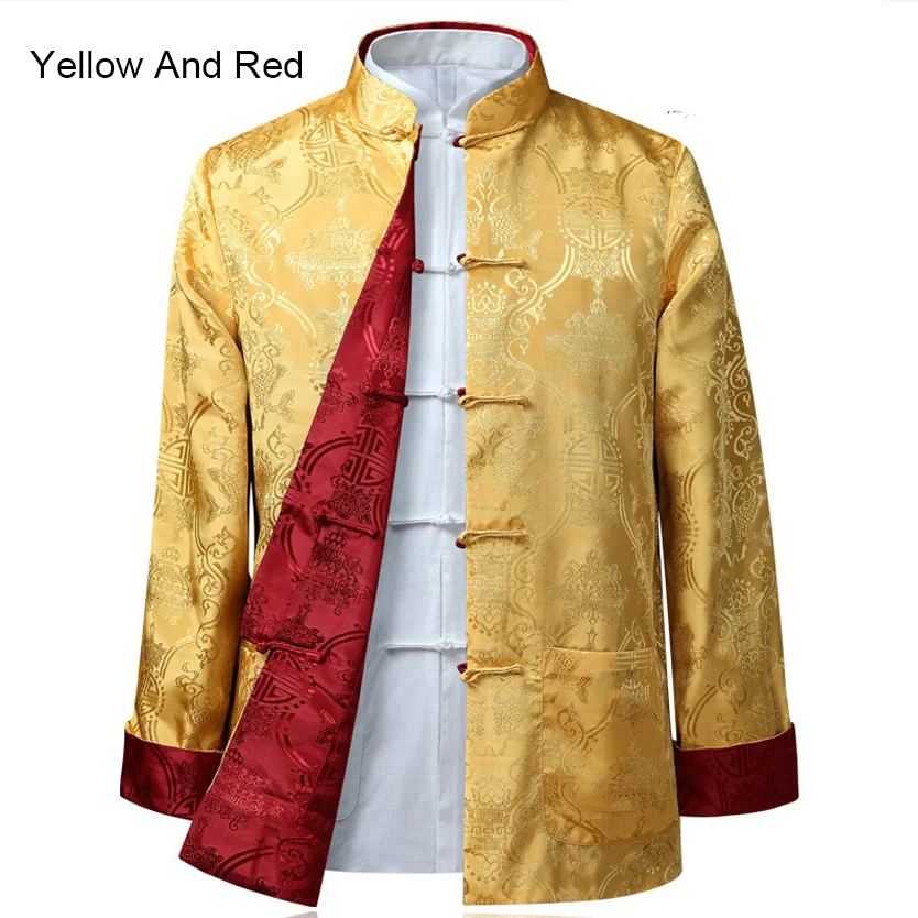 Suit 10colors Chinese Style Blouse Shirt Traditional Clothing Fo Rmen's Jacket Kung Fu Both Sides Party | Тематическая одежда