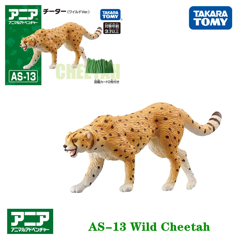 

Takara Tomy ANIA Animal Advanture AS-13 Cheetah Resin Kids Educational Mini Action Figure Toy Bauble