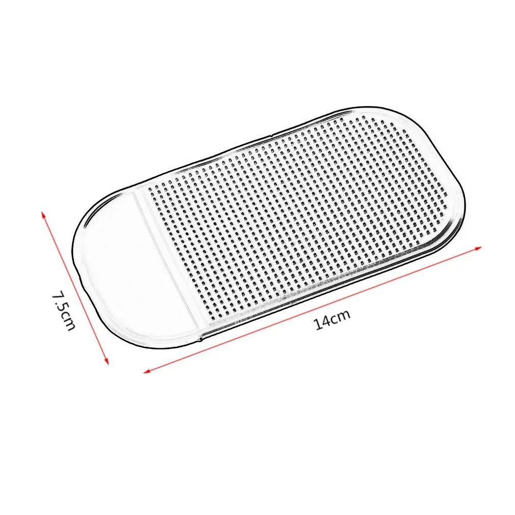 

13*7cm Car Non-Slip Mat Auto Silicone Interior Dashboard Phone Anti-Slip Storage Mat Pads For Car Mobile Phone Car Accessories