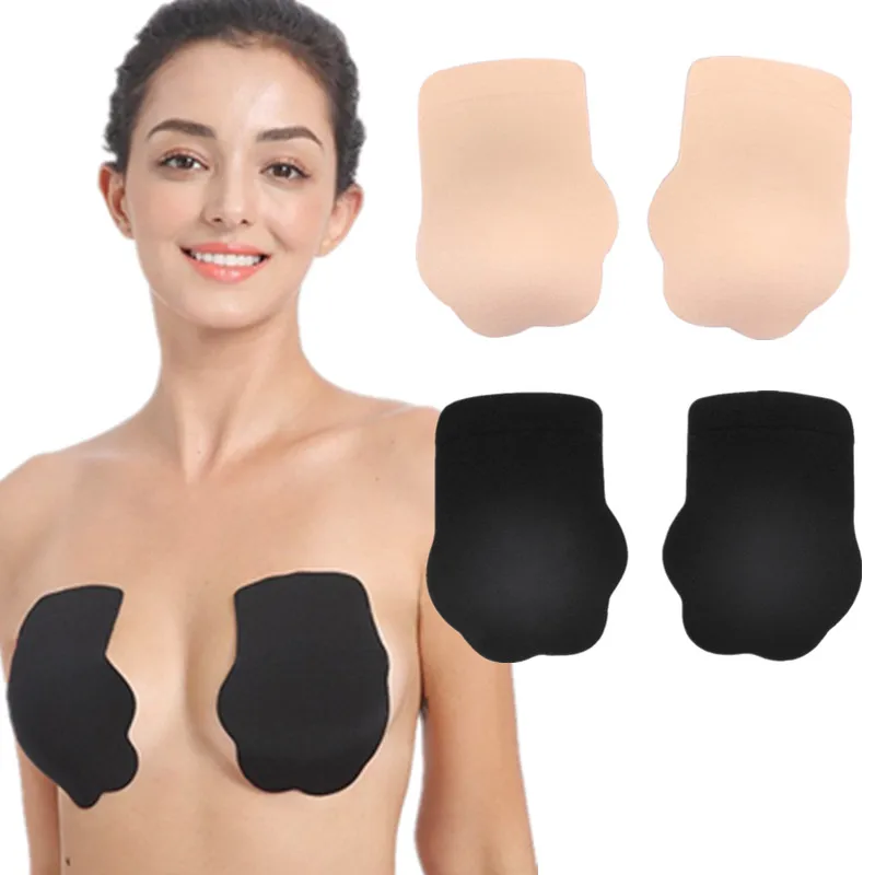 

1Pair Women Inviseible Cat Paw Breast Lifting Up Boob Sticker Tape Silicone Chest Paste Bra Padding Insert Nipple Cover