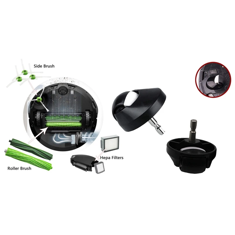 2 шт. Набор сменных роликов для пылесоса Roomba | Бытовая техника