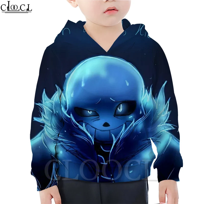 Детская толстовка CLOOCL с рисунком игры Undertale Креативная одежда для мальчиков и