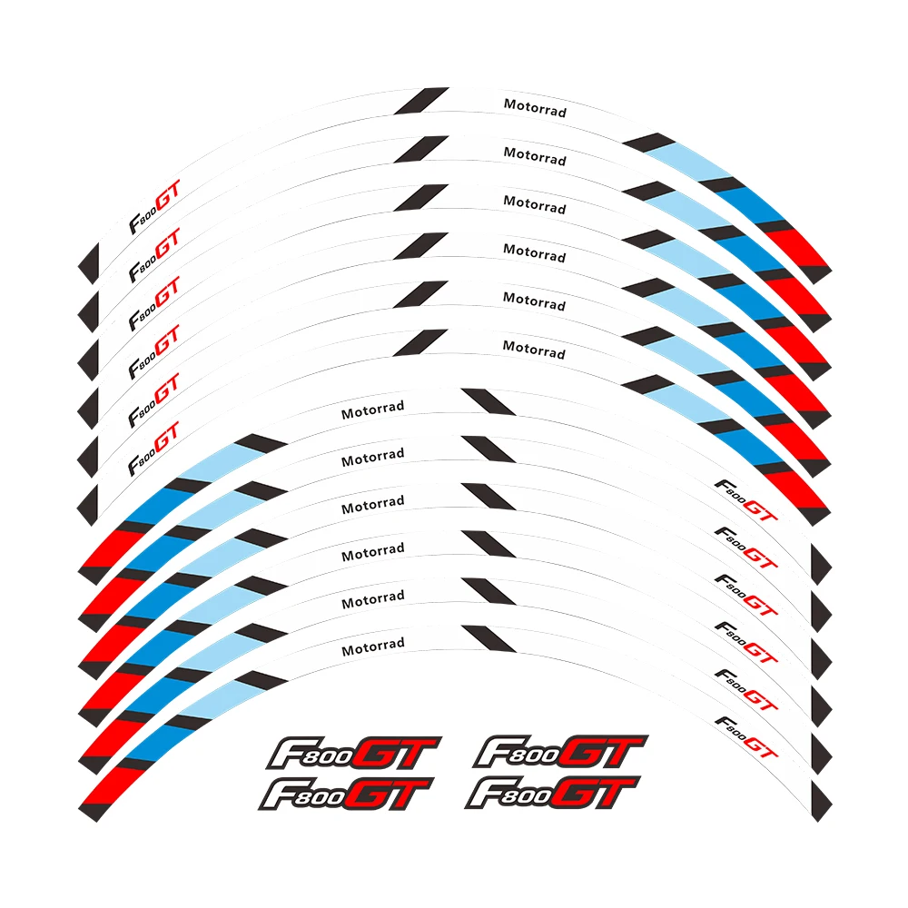 

Наклейка на передние и задние колеса мотоцикла, наклейка на внешний обод, Светоотражающая полоса, наклейки на колеса для BMW F800GT