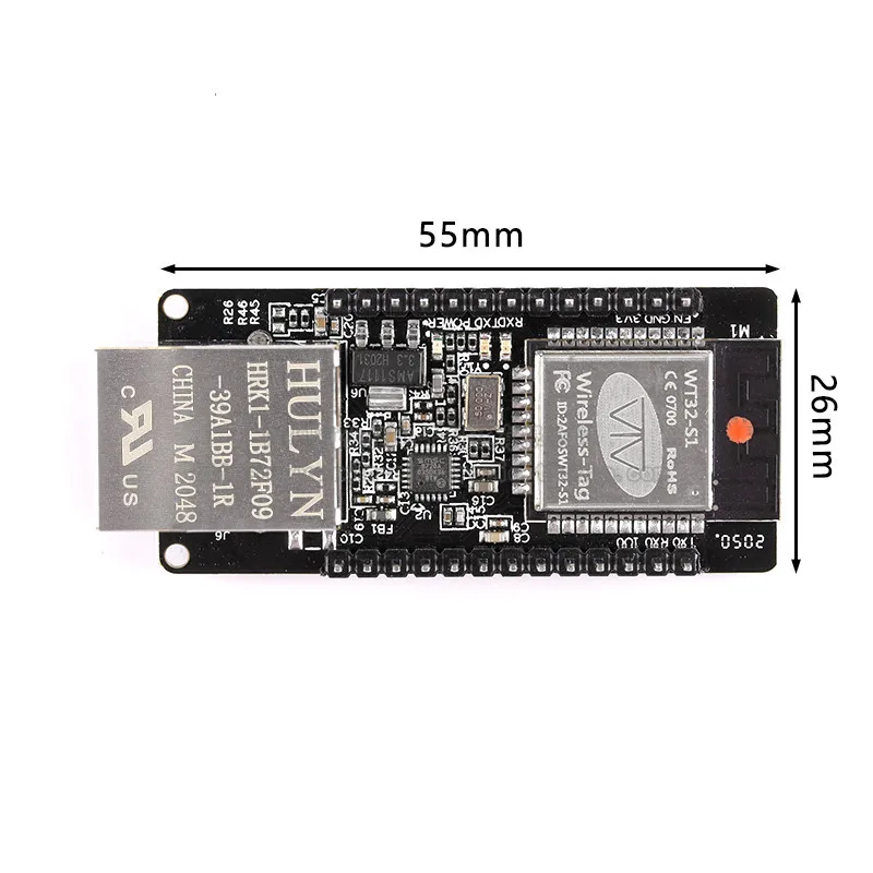 

WT32-ETH01 Embedded Serial Port Ethernet Networking Bluetooth Wifi Wireless Combo Gateway Module