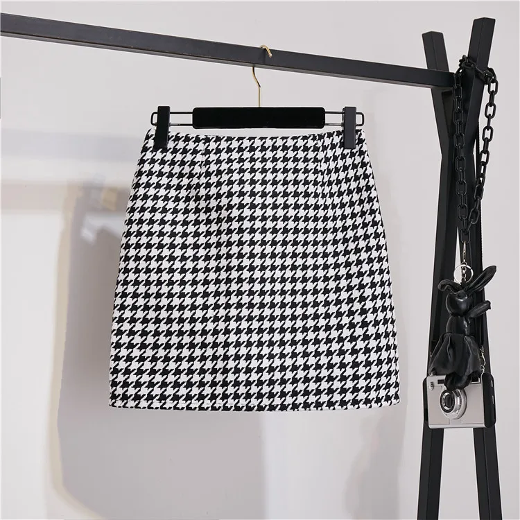

New Winter Loose Knitting Round Collar Sweater Plover Short Skirts Two Pcs Clothing Set Knitted Suits Pullover Top Outfit