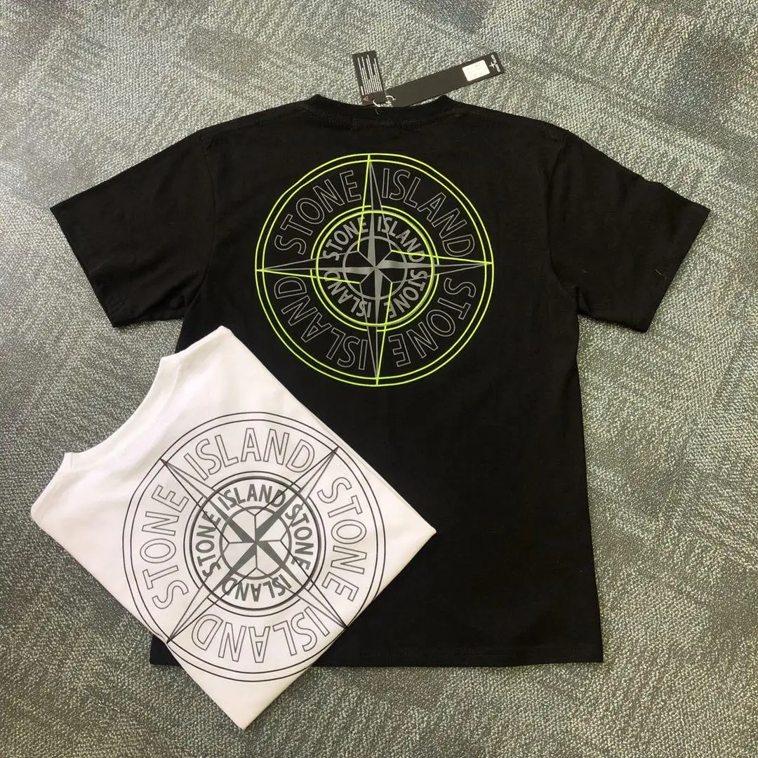 

Stone Island Spring and Summer New Product Two-sided Printing Men and Women the Same Style Street Fashion T-shirt Fashion Casual