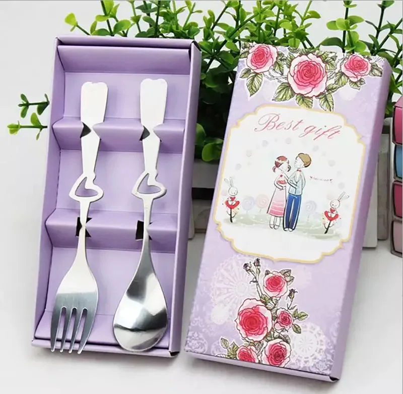 Вилки ложки лазерная гравировка лого на день рождения свадьбу подарок для гостя