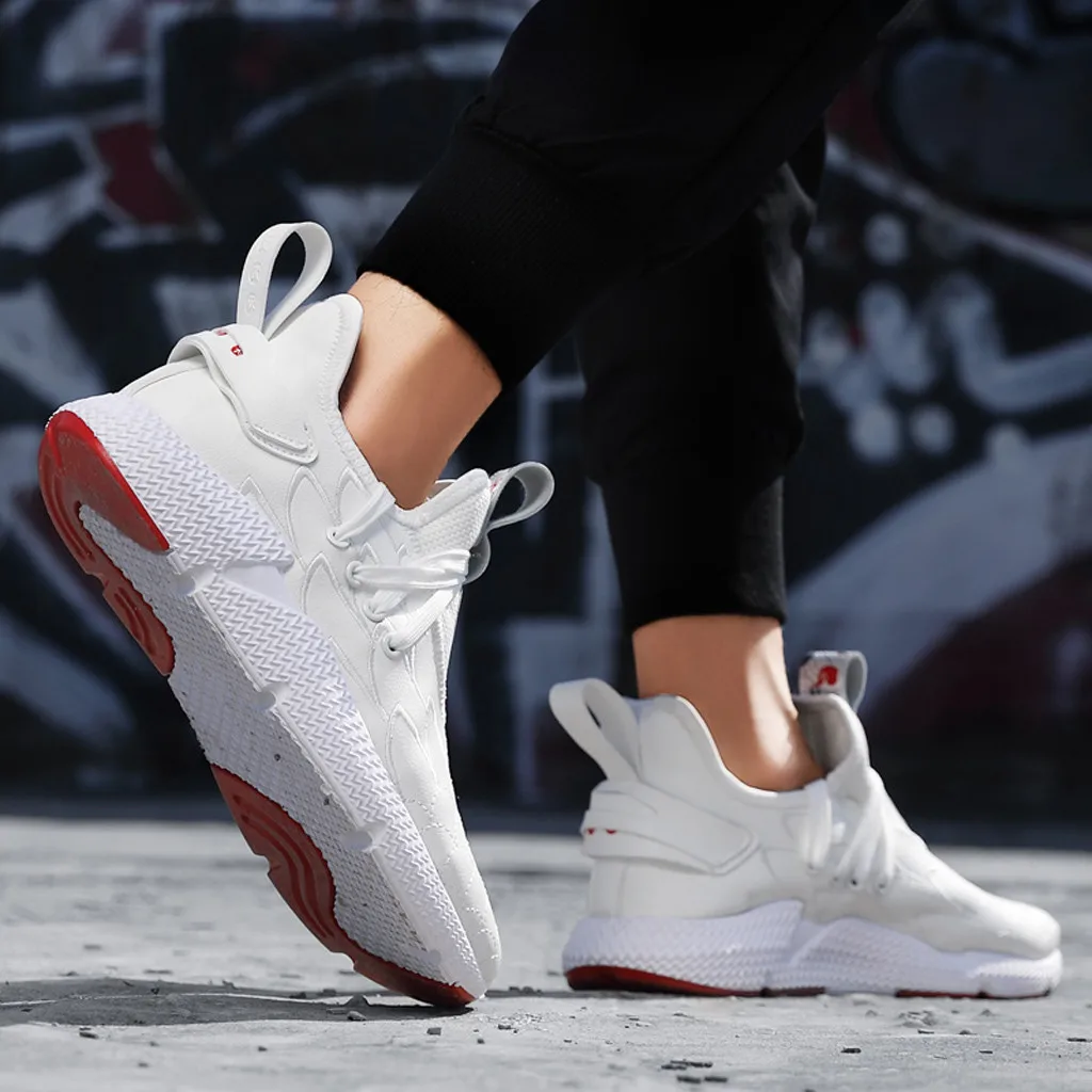 Кроссовки для шитья мужские большого размера китайского стиля с зернистым рисунком птицы моды для повседневной носки на улице белого цвета Z30726.