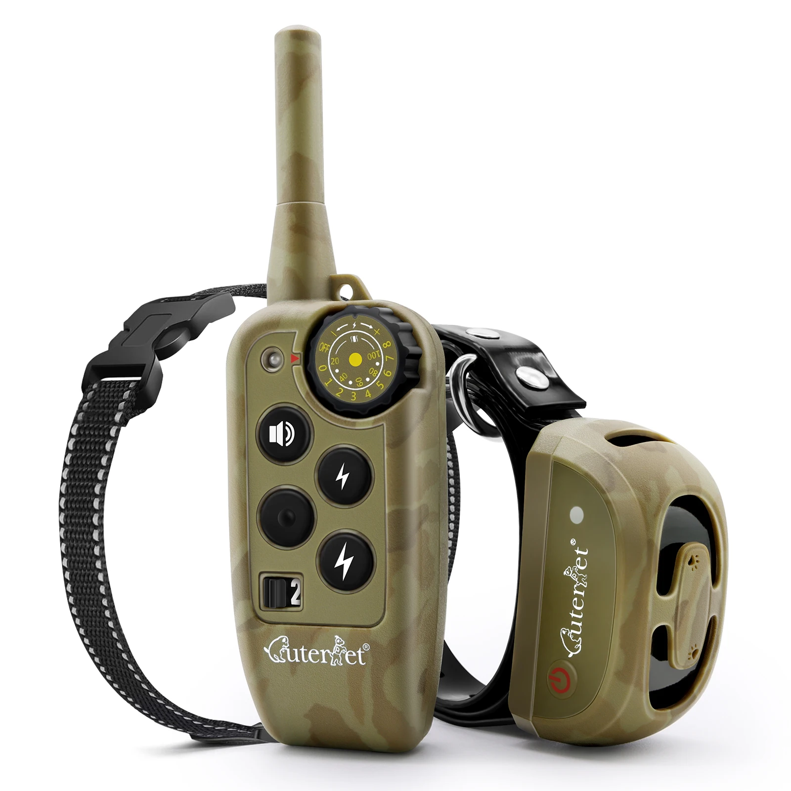Electric Dog Training Collar 800m Pet Remote Control Waterproof Rechargeable for All Size Shock Vibration Sound