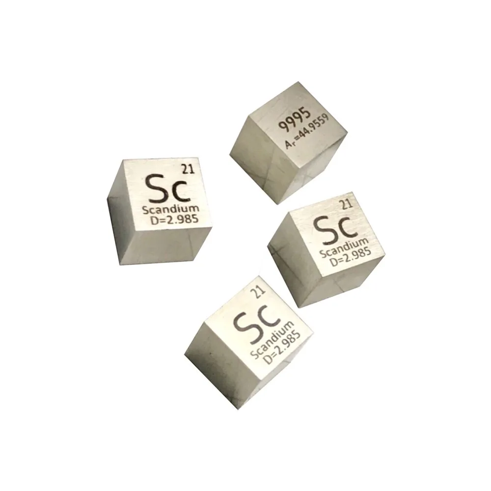 

Sc Scandium Cube Bulk Glass Seal Pure 99.95%, Периодическая таблица редкоземельных металлических элементов для DIY исследования, учебы, школьного образования