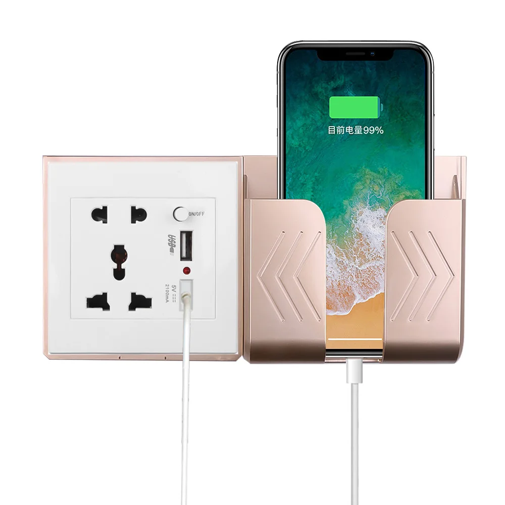 Настенное зарядное устройство с двумя USB-портами и евровилкой | Обустройство дома