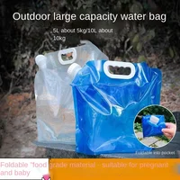 Camping Water Bag Outdoor Large Capacity Portable Folding Water Storage Bag Mountaineering Tourism Water Holding Plastic Bucket