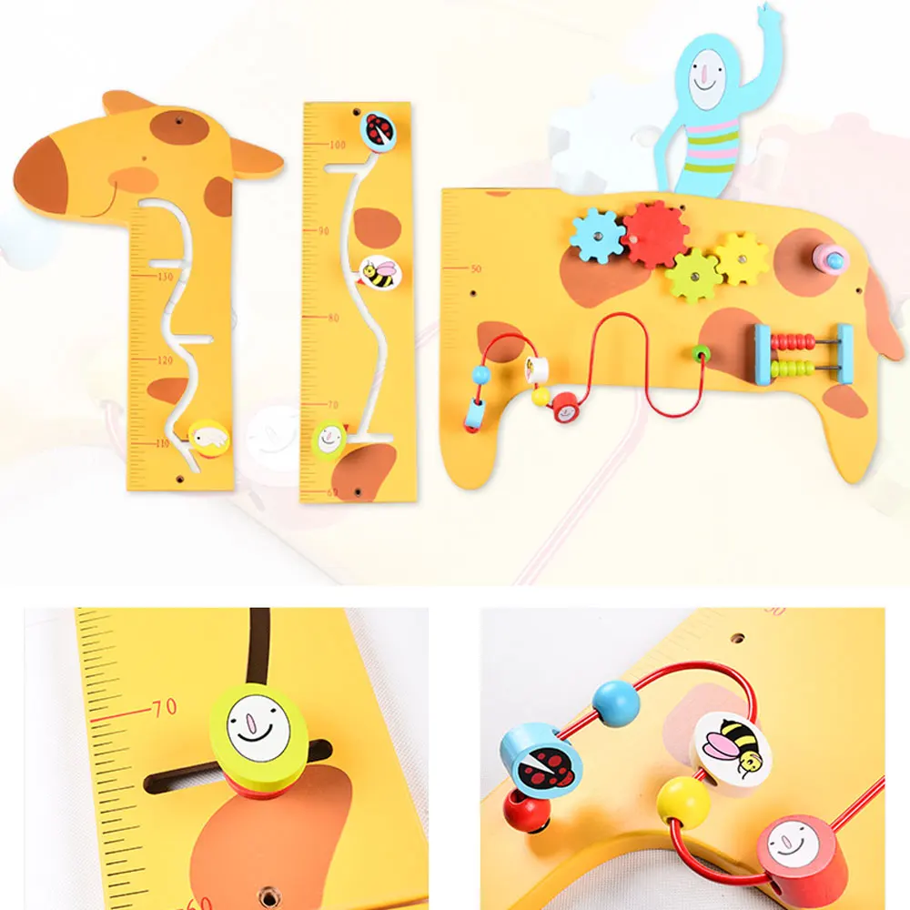 Детская деревянная настенная игра игрушки для детского сада коридора панель