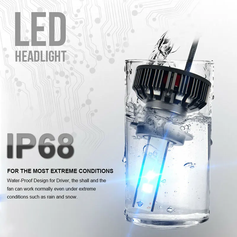 Приложение Bluetooth Управление RGB светодиодный фар 80 Вт 8000LM H1 H3 H4 H7 H8 H11 9005 9006 880 H16 многоцветные противотуманные лампы