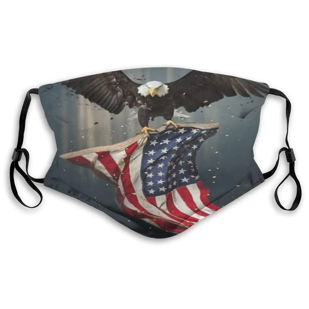 Американский флаг США патриотический Орлан звезды и полосы моющийся