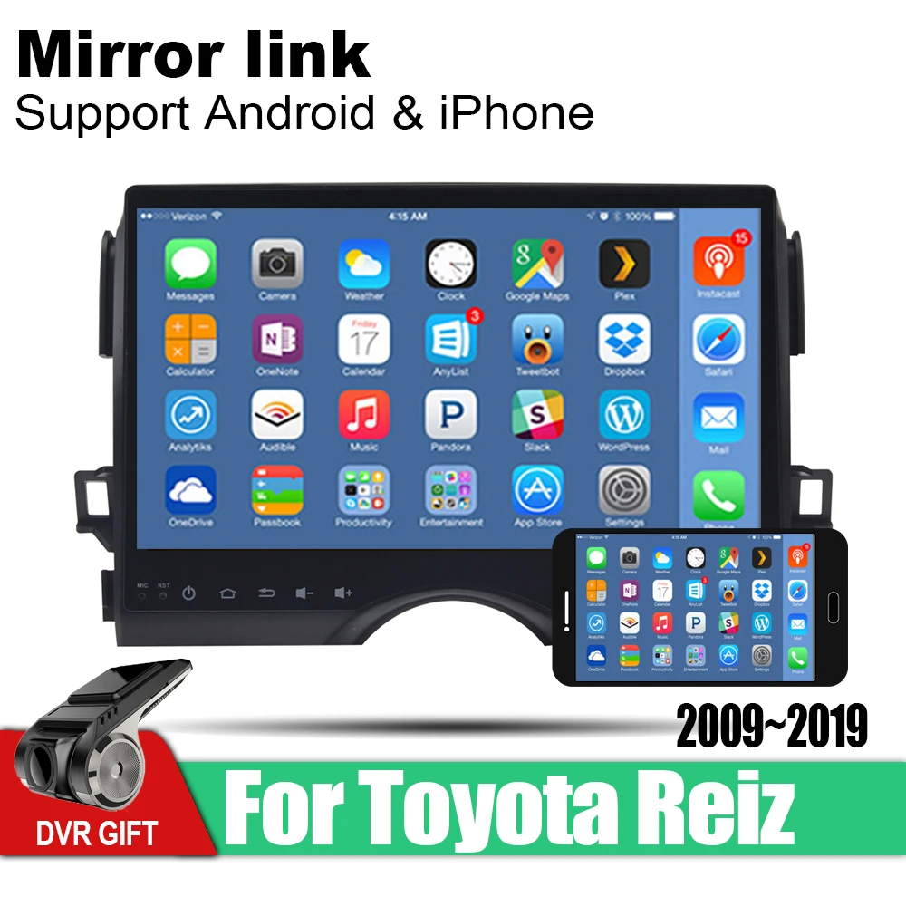 For Toyota Reiz 2009~2019 Car Accessories Multimedia Player GPS Navigation Radio Video Stereo Auto Audio Head Unit Android | Автомобили и