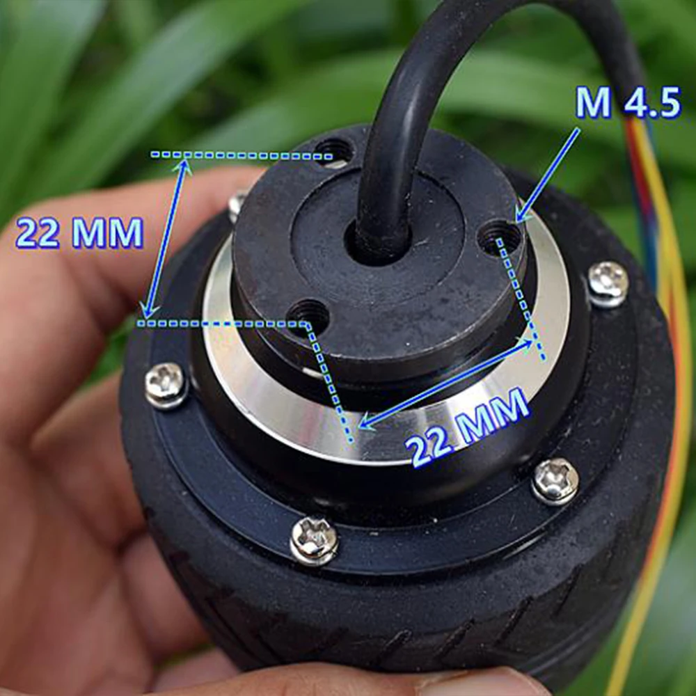 70 мм 3-дюймовый четырехколесное электрическое ступица для скейтборда Мотор DC 24-36V