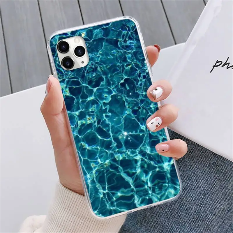 

Blue sea waves beach Phone Case For iphone 12 5 5s 5c se 6 6s 7 8 plus x xs xr 11 pro max mini